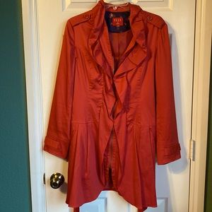 Elle Red lightweight Coat, Ladies Medium